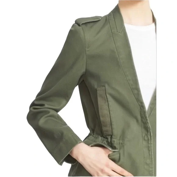 Zadig Voltaire Vedam Bis Skull Military Jacket Kaki Size S NEW Jackets & Coats